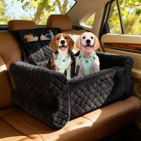 Dog Car Booster Bed Puppy Vehicle Pet Bed Soft Pillow Lookout Booster for Young Dogs