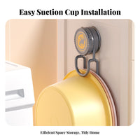 Easy Installation Drill-Effortless Basin Hanger Space Saving Suction Cup Basin Hook Heavy Duty for Families, Homeowners