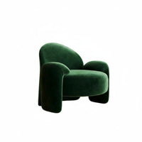 Nordic Design Upholstered Single Sofa Modern Minimalist Accent Chair Comfortable Backrest Seating Furniture Plush Upholstery for Business Owners, Interior Designers, Living Room, spa and salon, Reception Area, Home Office