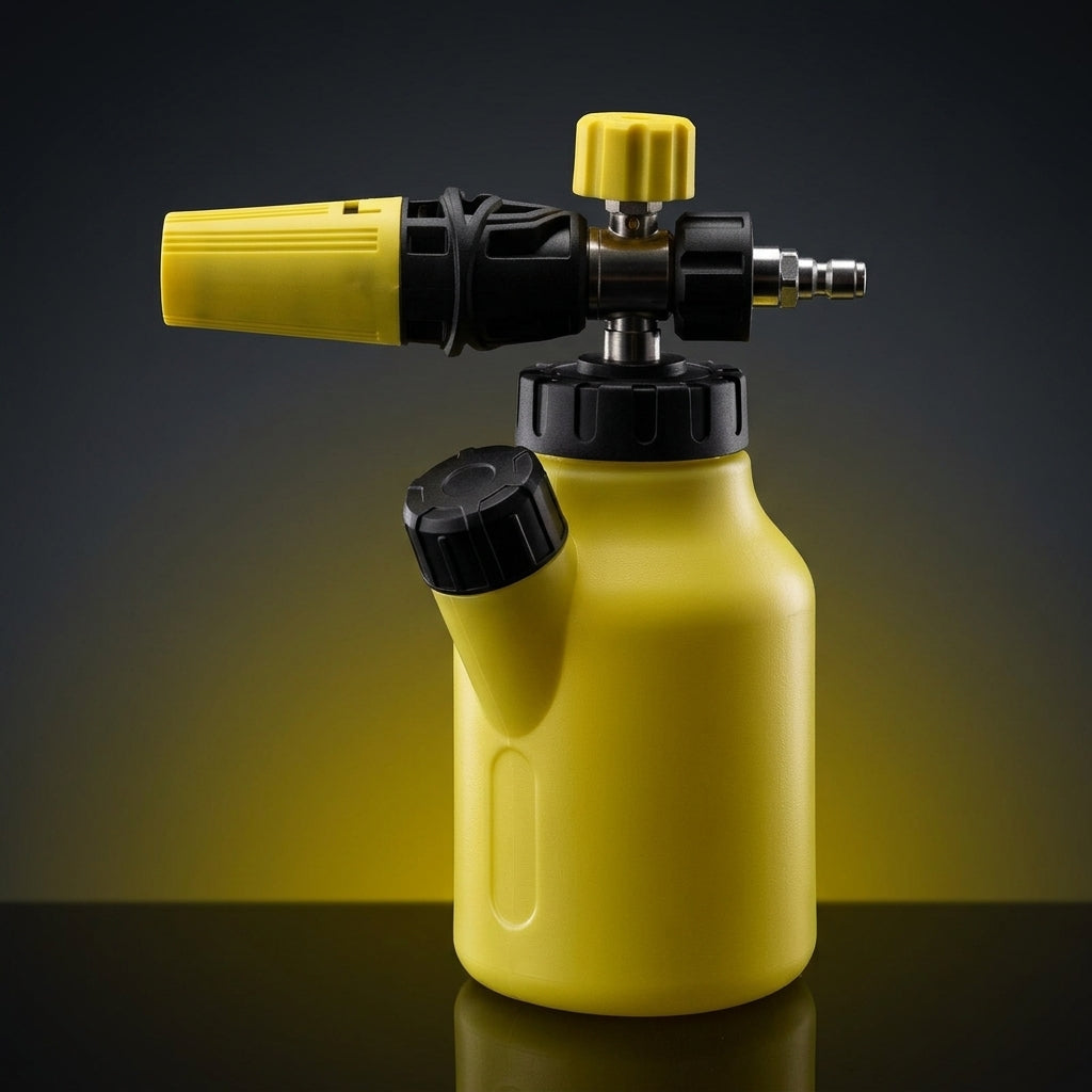 Car Cleaning Kit with Heavy Duty Foam Sprayer for Car Wash, Brass Nozzle Foam Lance for Car Detailing Foam, 30kg Water Pressure Foam Bottle