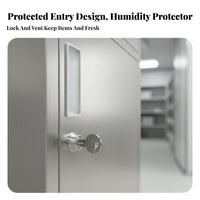 Anti-Rust Stainless Steel Locker Sturdy and Long-Lasting Multi-Door Employee Locker Lockable Doors Stainless Steel Storage Cabinet Industrial Design for Employees, Students, Cleanroom, Factory, Office, Hospital