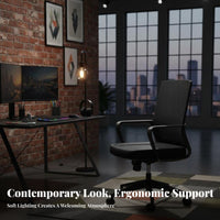 Height Adjustable Rolling Mesh spine-support Chair 360-Degree rotate Office Furniture Lumbar Support Ergonomic spine-supportrest for Students, Remote Workers, gaming enthusiasts, Dormitory, Study Room, Bedroom