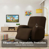 Recliner Cover Flexible Fit Slipcover Full Coverage Chair Protector for Pet Owners, Home Residents, Living Room, Home, Bedroom