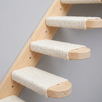 Wall-Mounted Cat Bed All Seasons with Enclosed House and Hammock, Solid Wood Wall Mounted Cat Furniture, Climbing Shelf for Indoor Cat Climbing Wall