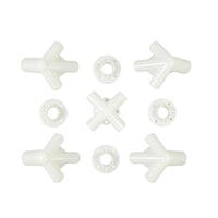 9 Pieces Plastic Tent Frame Joints Cross Cylindrical Frame Joints Secure Coupler Stable for DIYers