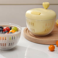 Easy to Clean Salad Dryer Effortless Operation Manual Vegetable Dryer Multi-Functional for Kitchen
