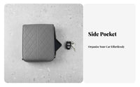 Car Armrest Cushion with Storage Pockets Quilted Car Armrest Pad with Storage Pockets Soft for Commuters