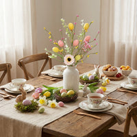 Artificial Easter Egg Flower Branch Easter Decoration Flower Picks for DIY Crafters, Party, Vase Display, Wreath Making