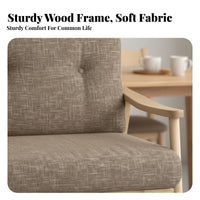 US-inspired Country design Wood Frame Fabric Armchair Removable and cleanable Cover Lounge Chair Designer Inspired Seating Furniture Fully Assembled for Interior Designers, Cafe Owners, Homeowners, Living Room, Bedroom, book corner corner, Office
