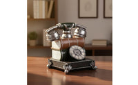 Vintage Telephone Piggy Bank Great Gift Idea Resin Telephone Money Bank Antique Phone Money Box for Collectors, Office, Bookshelf