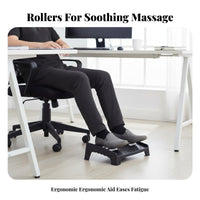 Improves Posture Adjustable beneath-desk Foot rest Reduces Fatigue Adjustable Foot rest Anti-Slip Surface Footrest Encourages Leg Movement for Office Workers, People with Short Legs, Students, Workstation, Study Room, Home, Gaming Setup