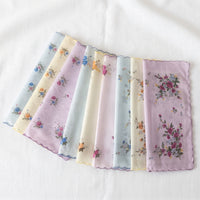 9 Pieces Pocket Squares with Edges Soft Pocket Squares Thin Handkerchief with Wavy Border for Women, Daily Use, Gifting, Travel