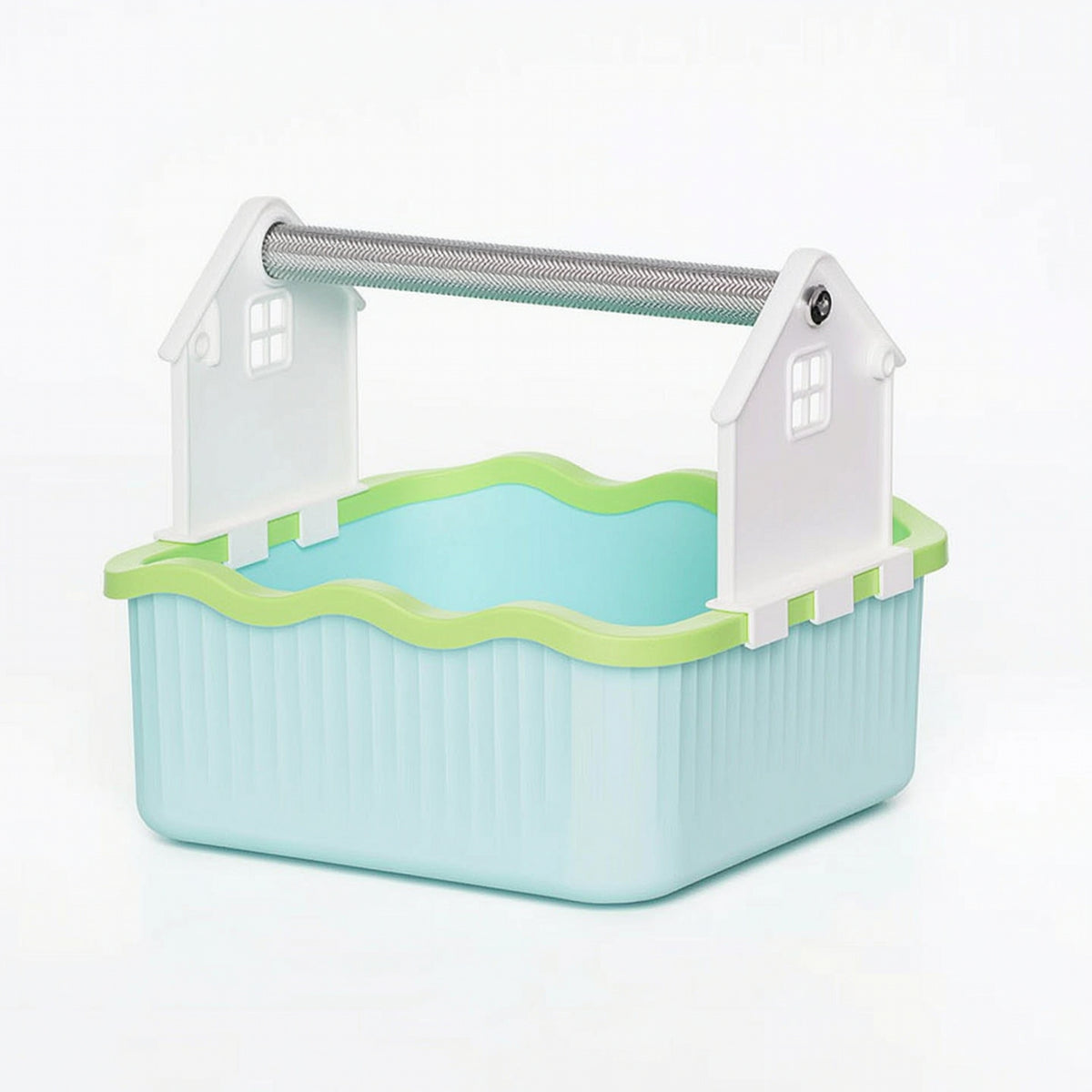 Parrot Poop Training Stand with Bucket and Climbing Frame