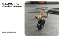 7 Pieces 4000 PSI Undercarriage Cleaner Swivel Connector Quick Connect Pressure Washer Caster Wheel Adapter 360-Degree Rotation