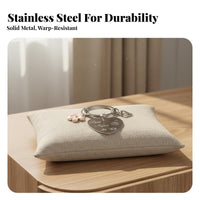 Stainless Steel Key Loop Ideal Gift Engraved Keychain Long-Lasting for Mom