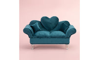 Miniature Sofa Jewelry Box Velvet Sofa Jewelry Box Decorative for Girls, Tabletop