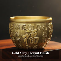 Chinese Yuan Bao Housewarming Gift Chinese Wealth Ingot Miniature Gold Ingot Substantial Golden Ingot Statue for Office