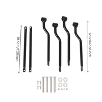 Chrome Plated Saddlebag Bracket Metal Iron Saddlebag Support Frame Black for Harley Riders, Wheel Clearance