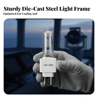 CCS Certified 1000W Sea-Scanning Lamp Waterproof scanlight High Power ocean Equipment Long-Range light projection for Fishermen, Yacht Owners, emergency response, on Ships, Boats