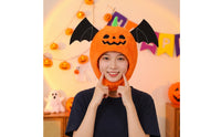 Pumpkin Hat with Wings Spooky Halloween Soft Headwear Jack-O'-Lantern Head Cover Comfortable Pumpkin Head Mask Oversized