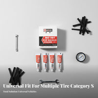 Tubeless Tire Repair Insert Kit Minimally Invasive Repair Tire Repair Insert Kit Strong Vulcanizing Agent Puncture Mending Set for Motorists