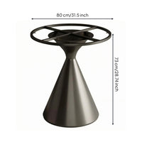 Carbon Steel Pedestal Table Base Crossed Support Supports Dining Table Base Silver-Toned Finish Furniture Hardware 73 Cm Tall