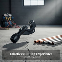 Copper Pipe Cutter Multi-Material Cutting Heating and Cooling Tubing Cutter Professional Quality Refrigeration Tool for Plumbers, Professionals