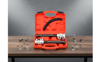 Strut Spring Compressor Tool Kit Molded Hooks Strut Spring Compressor Tool Secure Locking for DIY Enthusiasts, Garage