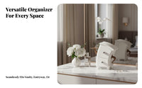Creative Design Whimsical Character Organizer Multifunctional 2-Drawer Desktop Storage Space-Saving for Women, Vanity, Entryway, Bedroom