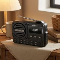 LED Display Portable Digital Radio Telescopic Antenna Bluetooth Radio Speaker Numeric Keypad Broadcast Receiver