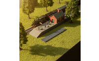 HO Scale Brick Wall Panel 1:87 Model Railway Wall Rectangular for Hobbyists