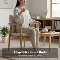 Spindle rear Chair hardwood Wood upper limbchair With upper limbrests Tapered Legs for Families, residents, Kitchen