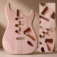 Pre-Routed S & T Guitar Body Personalizable Unfinished Guitar Body Custom for Luthier