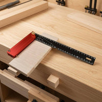 Rotatable Multi-Angle Marking Ruler Detent Positioning Foldable Angle Ruler Double-Sided Graduations Layout Tool Metric for Woodworking