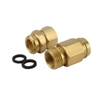 2 Pieces Threaded Hose Repair Connector Leak-Proof Garden Hose Repair Kit with Washers Easy-to-Install Hardware Compact for Gardeners, Homeowners, Lawn Care, Yard Work