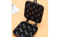 Non-Stick Double Sided Grill Pan Even Heat Conduction Savory Ball Ball Appliance for Home Kitchen