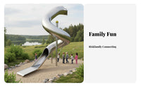 Stainless Steel Slide Design Large Combination Playground Unpowered Slide Set for Property Developers, Community Planners, Scenic Area