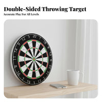 Throwing Board Set and Odorless Professional Dartboard Set Easy to Hang