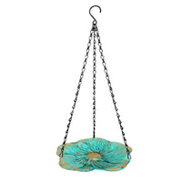 Flower-Shaped Hanging Bird Feeder Outdoor Hanging Bird Bath Lightweight Birdbath Long-Lasting for Balcony