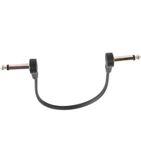 Low-Profile Flat Interconnect Cable with Right-Angle Plugs Flexible Guitar Pedal Interconnect Cable Ribbon Long-Lasting for Stage