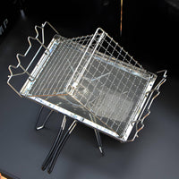 Foldable Portable Outdoor Bread Toaster Compact Folding Camping Toaster Easy to Stow Camping Toast Grill Even Heating for Campers