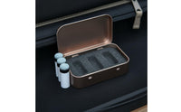 3 Pieces Metal Shell Billiard Tip Storage Case Hinged Lid Cue Ferrule Storage Box Crush-Resistant Pool Cue Tip Container Foam Insert for Game Room, Travel
