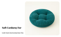 Well-Filled Padded Tatami Cushion Soft and Comfortable Round Pouf Cushion Long-Lasting for Reading Nook, Bay Window