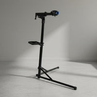 Adjustable Bike Repair Stand Aluminum Alloy Cycle Repair Stand Stable Base 360 Degree Rotating Clamp for Cyclists, Indoor