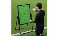 Soccer Board with Stand Freestanding Football Strategy Board with Stand Double-Sided for Coaches, Trainers, Match Planning, Team Talks