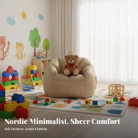 Soft and Comfortable creature Character Floor Chair Lowsilhouette Design kids' Furniture creclinesable Cover Toddler Armchair Lightweight for Toddlers, Infants, Parents, storytime Corner, Nursery, Playroom, Living Room