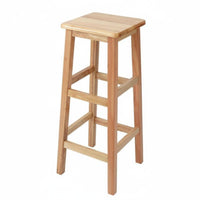 Sturdy Construction Four-Legged Square Stool Simple Design Backless Four-Legged Seat Anti-Slip Foot Pads Household Furniture Multi-Purpose for Business Owners, Homeowners, Classroom, Home, Dining Room, Kitchen