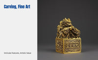 Brass Four Divine Beasts Decor, Copper Desktop Ornament, Chinese Style, Living Room, Office, Auspicious Gift