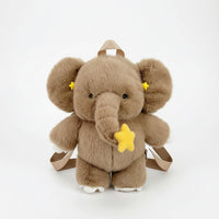 Elephant Backpack Cute Soft Backpack Book Bag Soft Rucksack Character for Toddlers, Outings, Travel