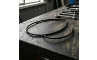 Direct Replacement Engine Oil Hose with Clips OEM-Matched Hose Assembly Molded Curved for Mechanics, Car Owners, Automotive Maintenance